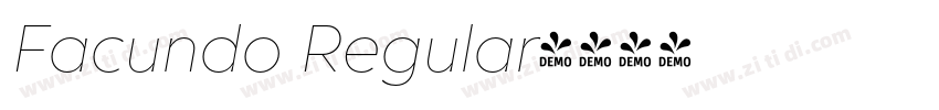 Facundo Regular字体转换